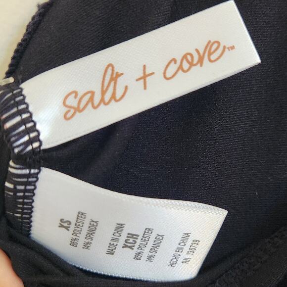 NWT Salt And Cove Black Swim Cover-up Dress With Bow Detail XS - Picture 7 of 7